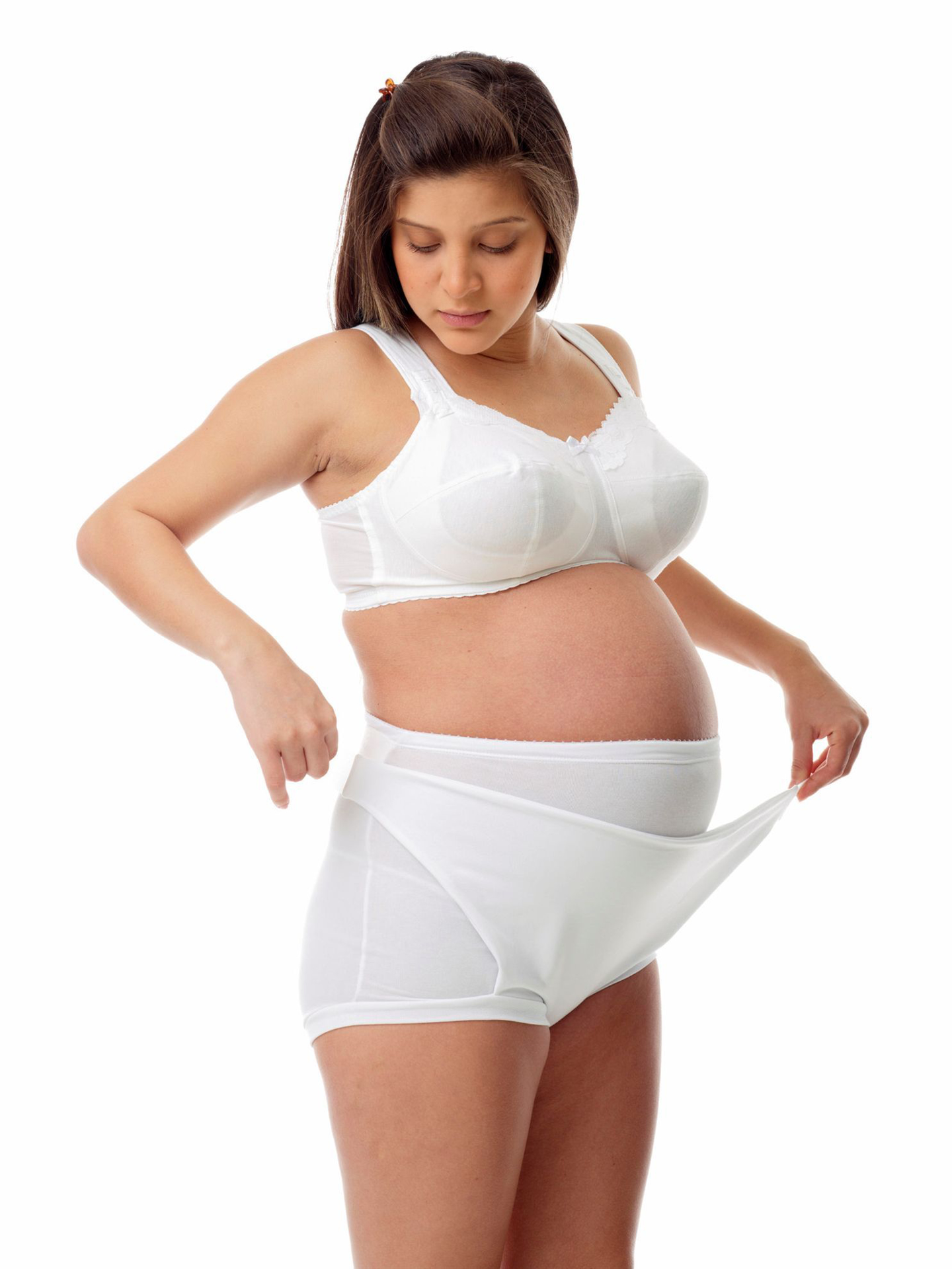 Underworks Women Postpartum Girdle Shaping Brief - White - S