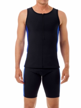 Picture of Mens Gynecomastia Compression Sleeveless Swim Tank Top