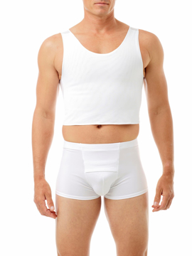 Underworks 3-Inch Slip-on Brief Girdle for Men Small 28-32-Waist White at   Men's Clothing store: Athletic Underwear
