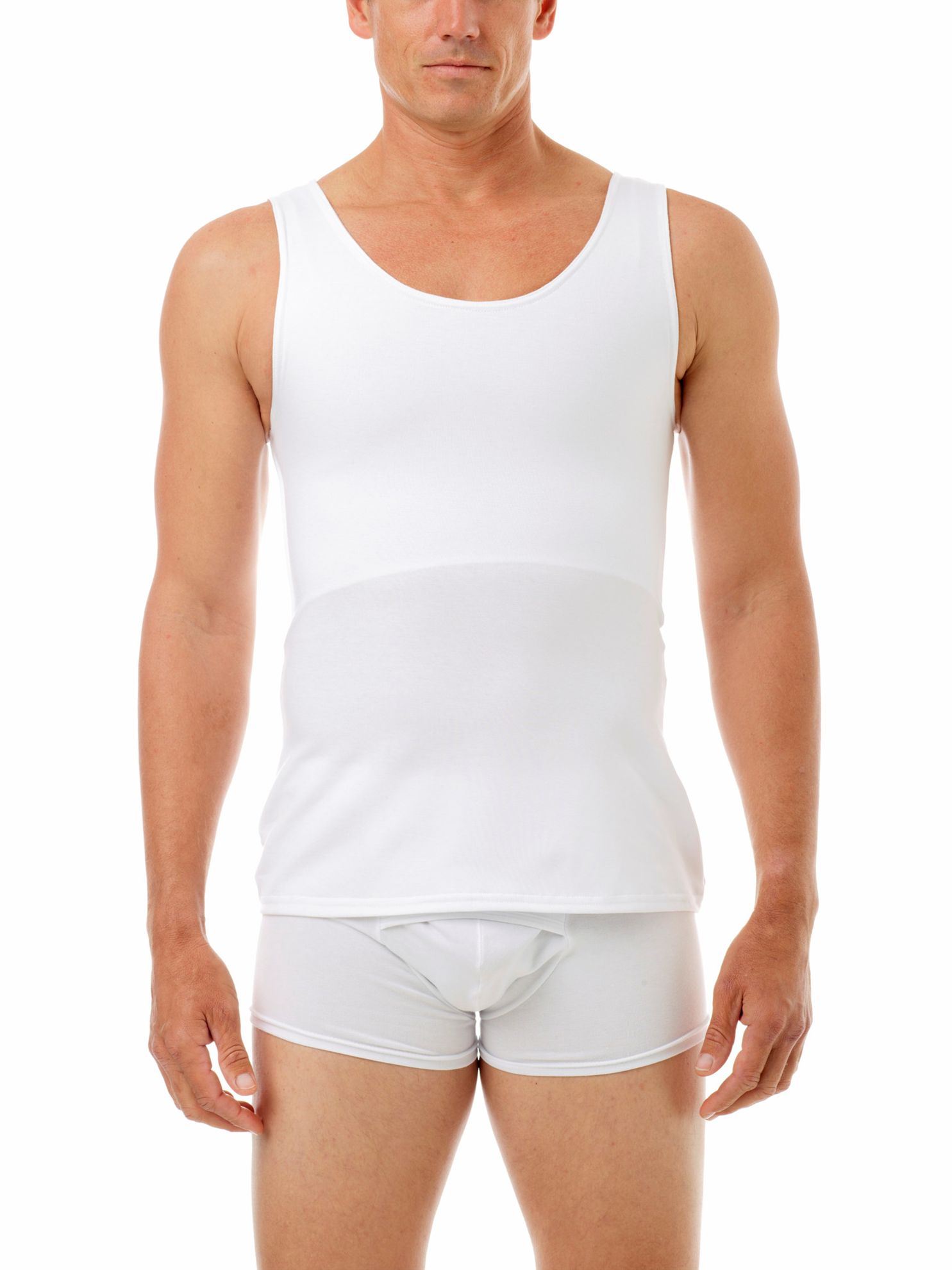 Men's Chest Binder Corset Flat Bust Undershirt Crop Tops Bodysuit