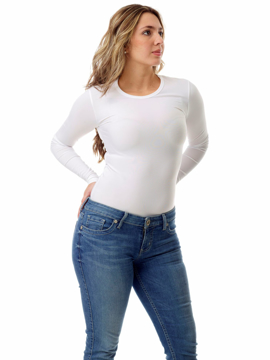 adviicd Compression Tank Tops For Women Women's Turtleneck Long Sleeve  Sleeveless Basic Fitted Stretch Slim Shirts Tops T Shirts White XL