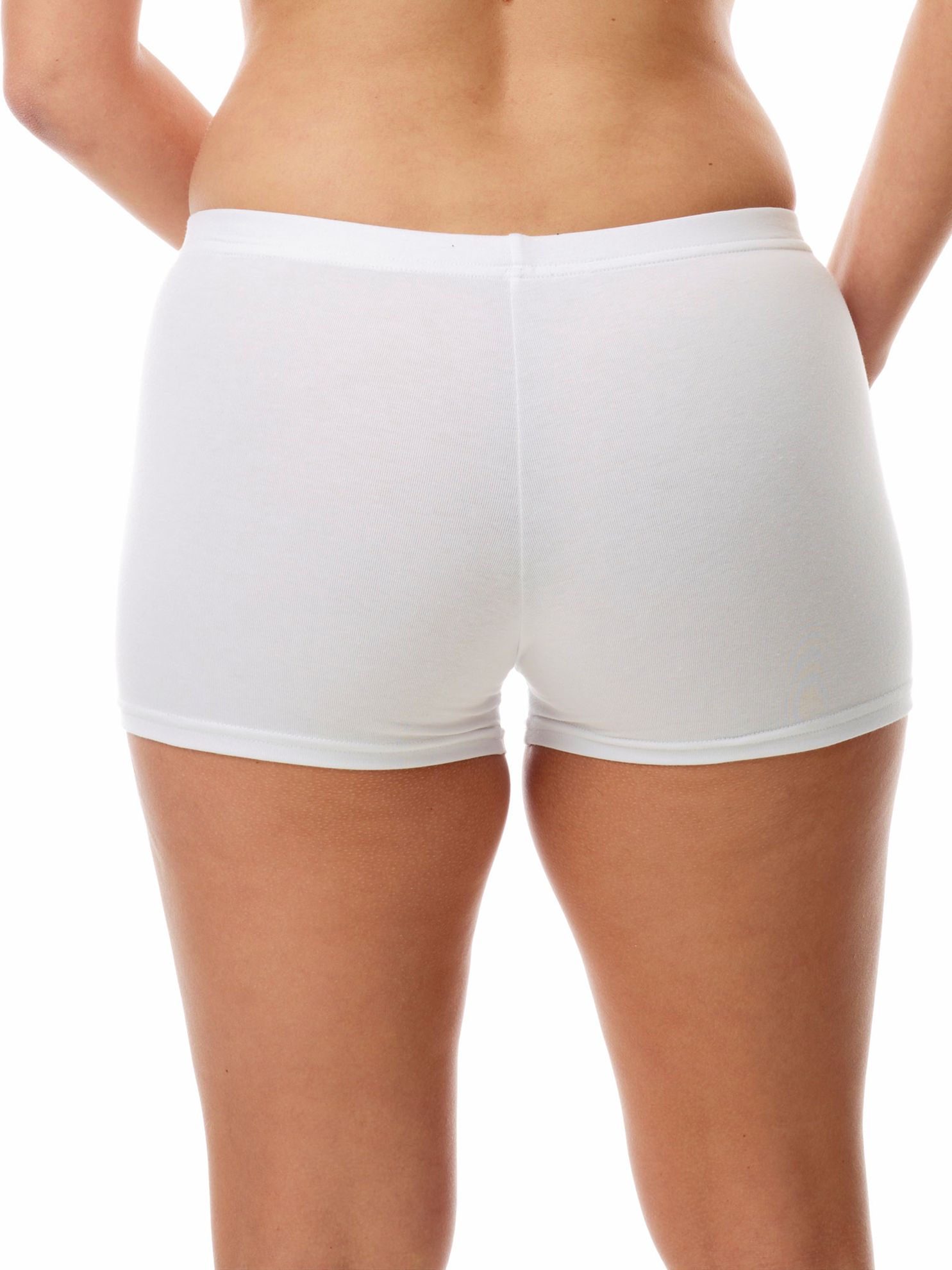 Underworks Women's Cotton Spandex Boxers Bloomers Boyleg Panties 3-Pack  Small Black at  Women's Clothing store: Athletic Underwear