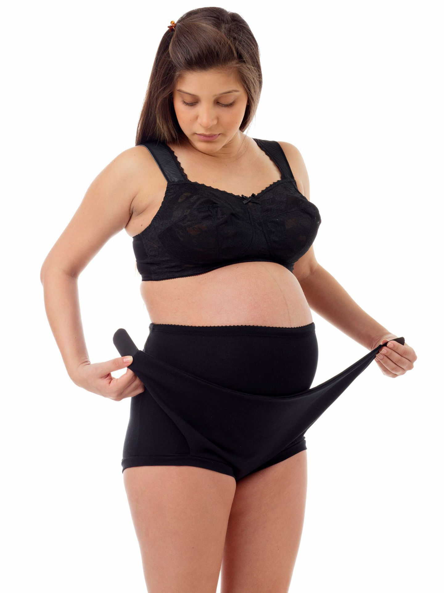Underworks Maternity Back and Tummy Support Girdle with Varicosity Belt -  White - XS