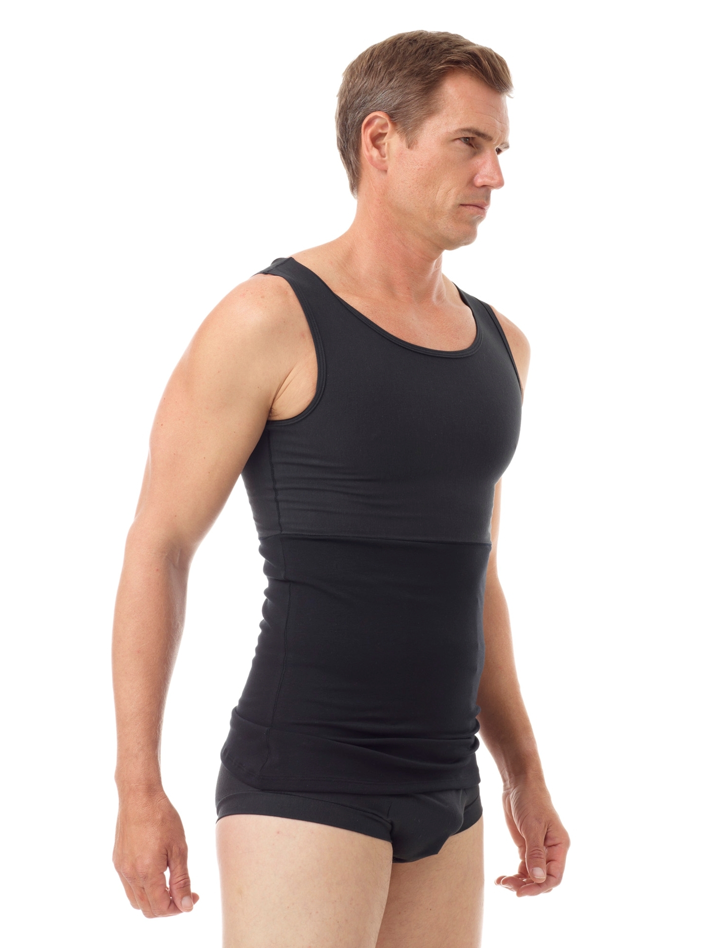 Men Gynecomastia Compression Shirt Waist Trainer Ming Underwear Body Shaper Belly  Control Undershirt Posture Fitness