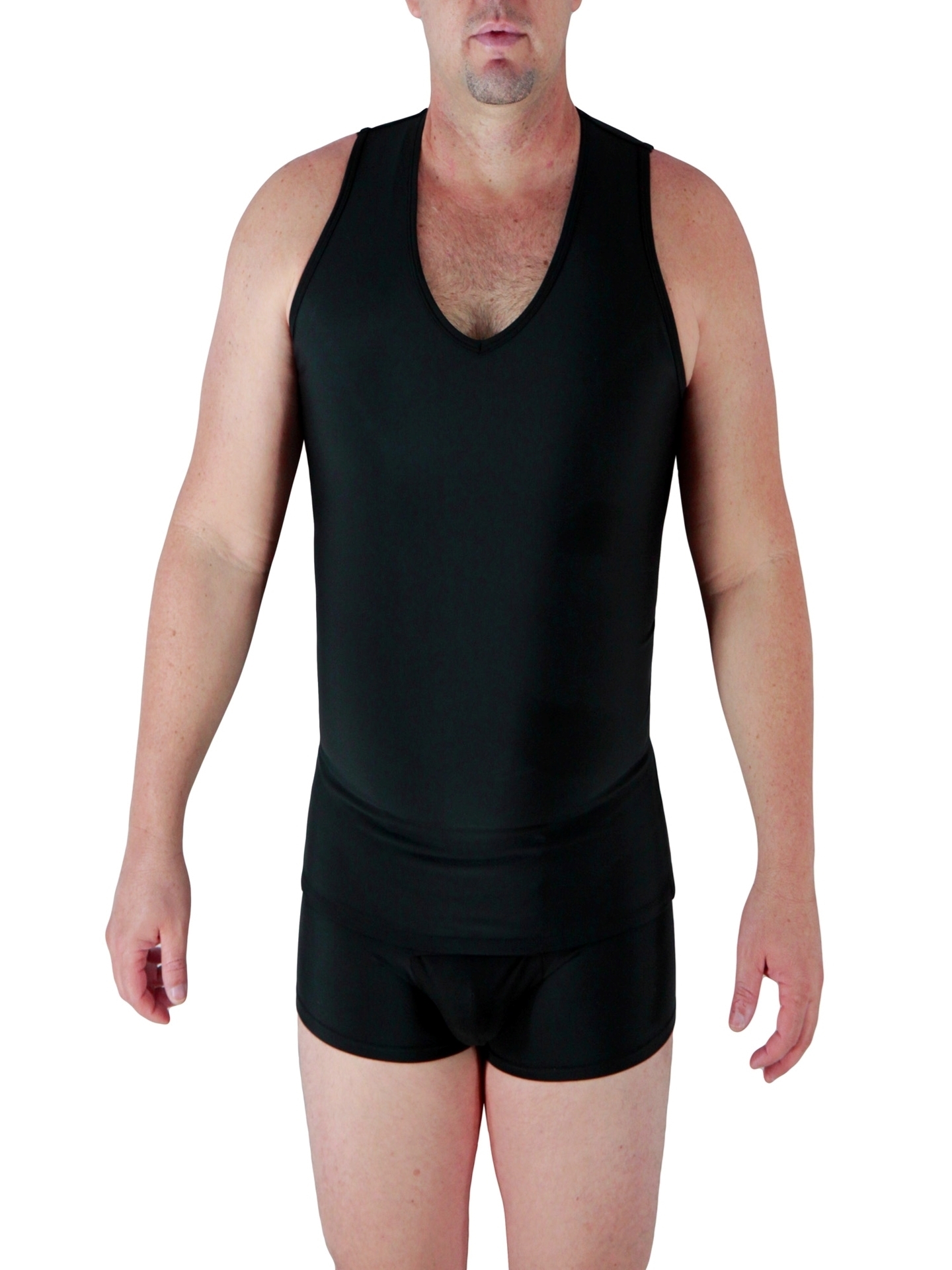 Underworks Men's Compression Bodysuit - No Zipper - 957
