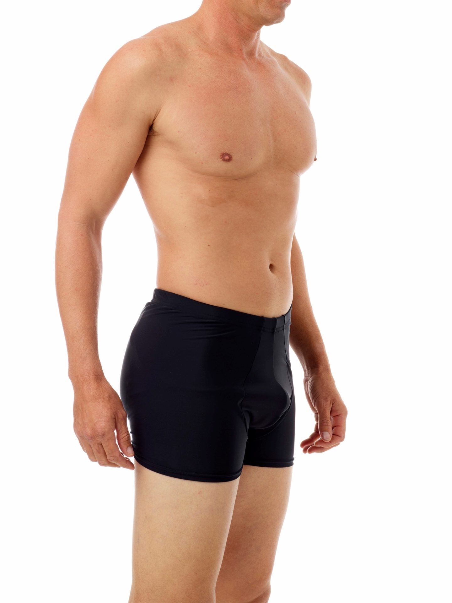 Padded Boxers. Men Compression Shirts, Girdles, Chest Binders, Hernia  Garments