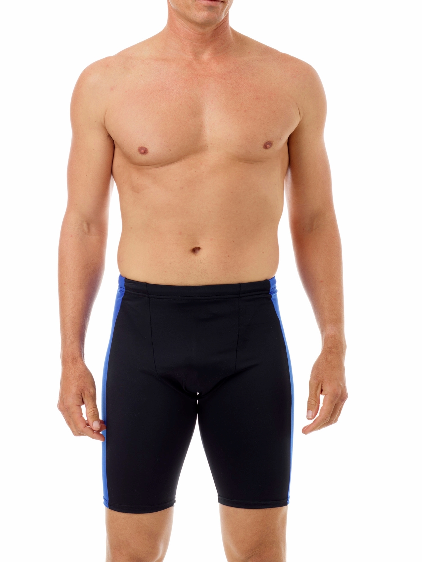 Underworks Mens Ultra Light Compression Swim Shorts - Black - S