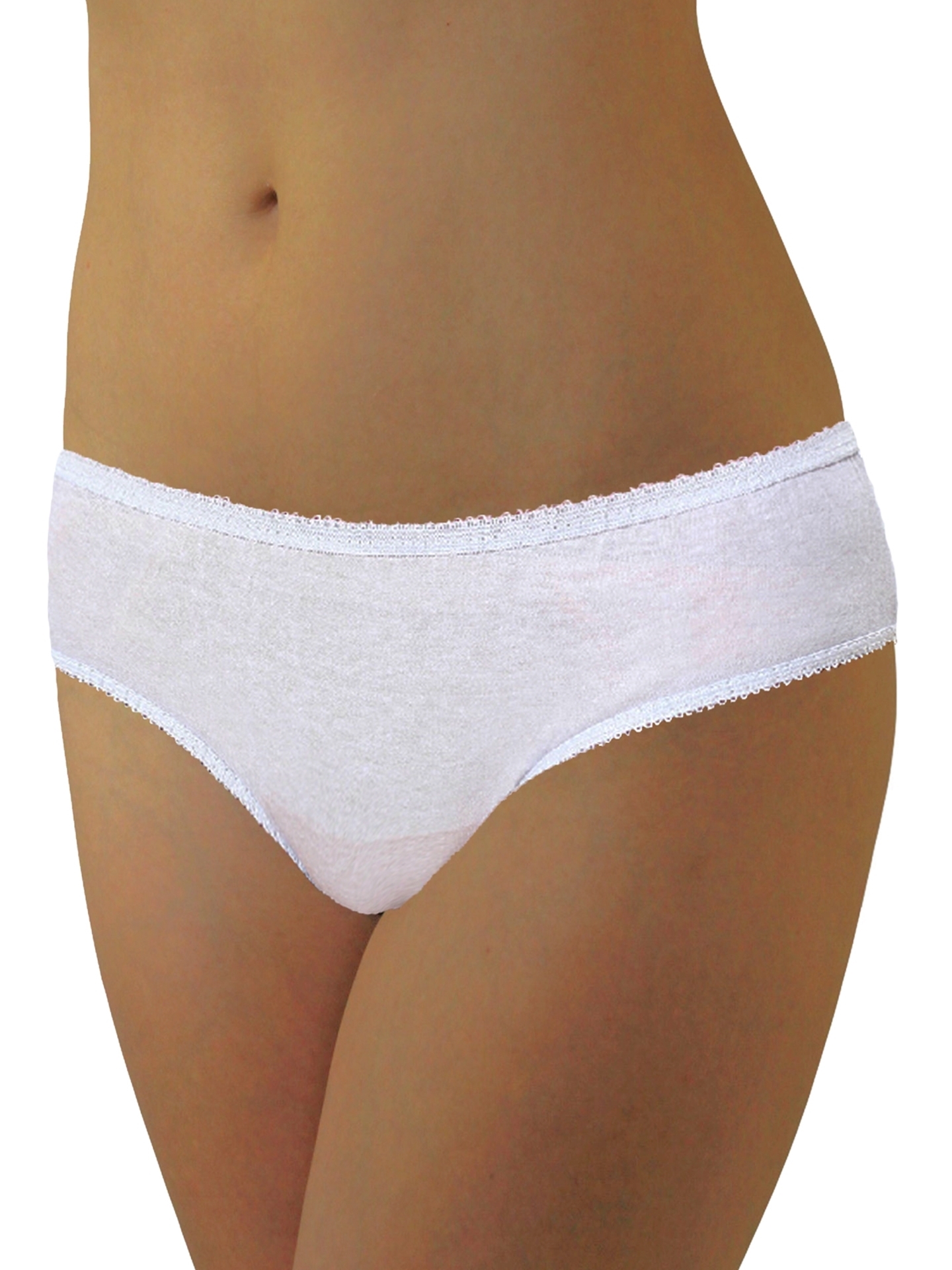Women's Plus Fit for Me® Cotton Brief Panty, White 10 pack