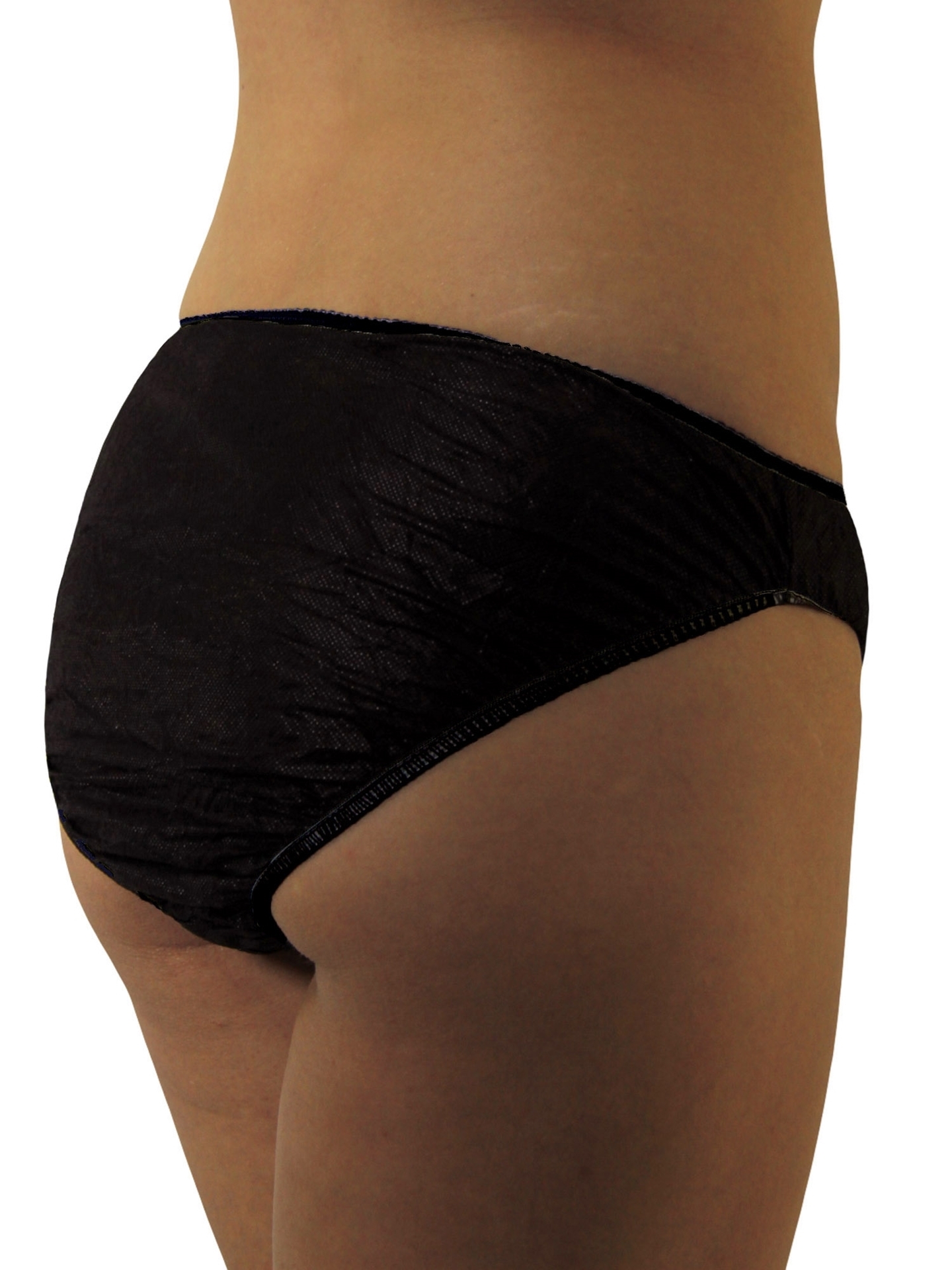 Underworks Womens Disposable Panties 10-Pack - Black - S