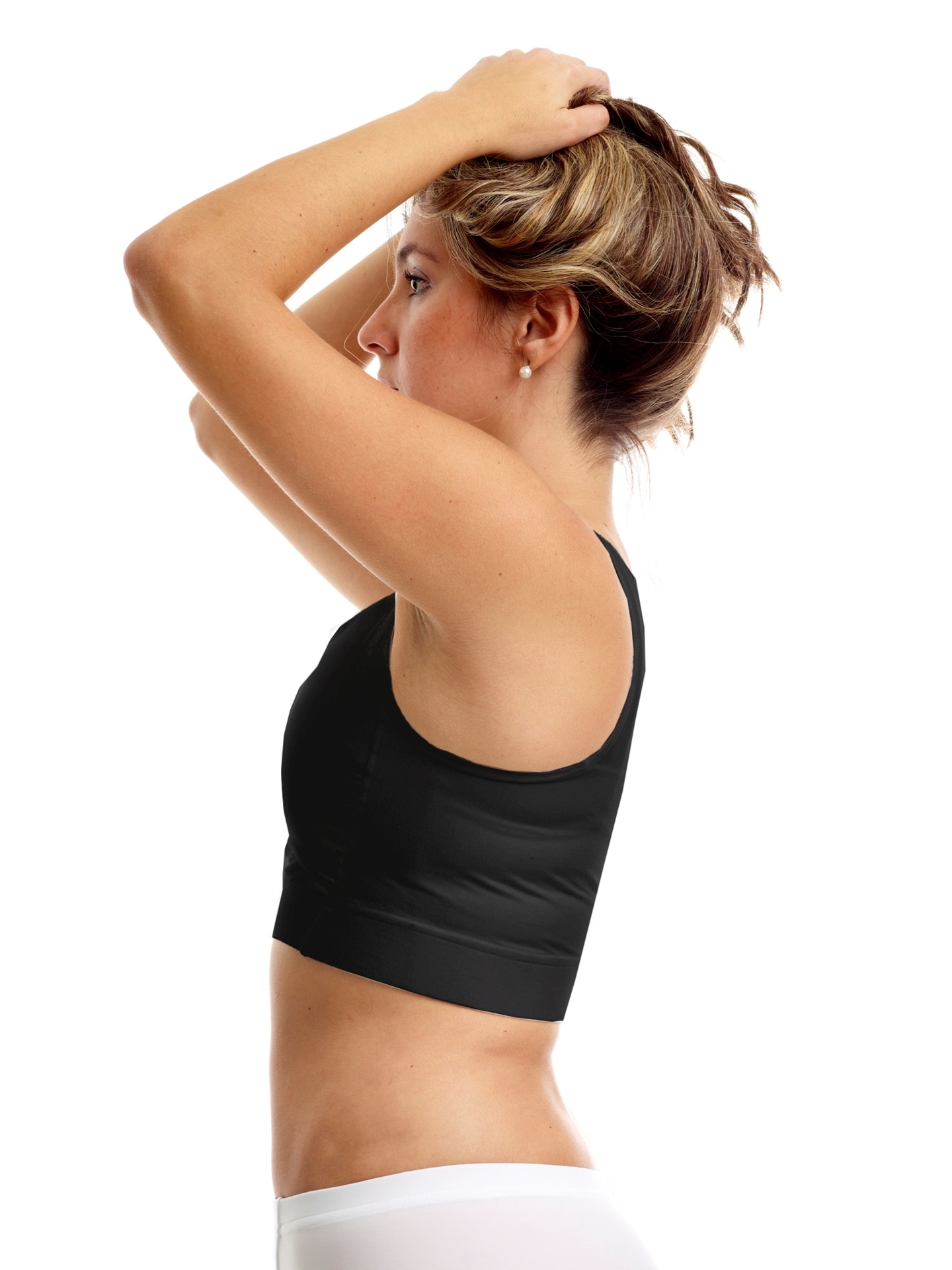 Tompik Women's Quick Dry Slip On Sports Bra Designed with medium  compression to contain the bust