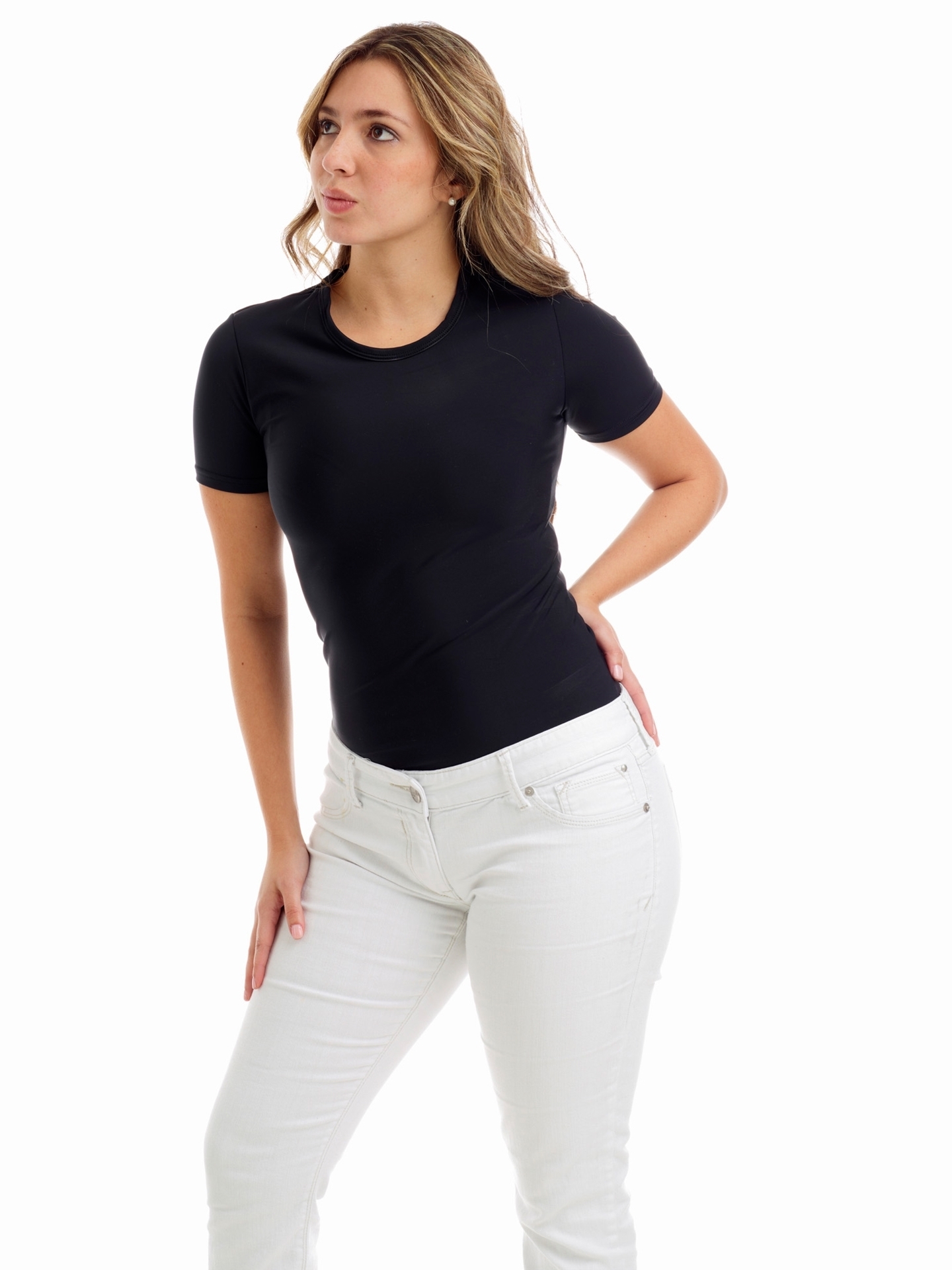 Underworks Microfiber Sleeveless Compression Shirt 3-PACK -  Black-Dark-Grey-White - XS