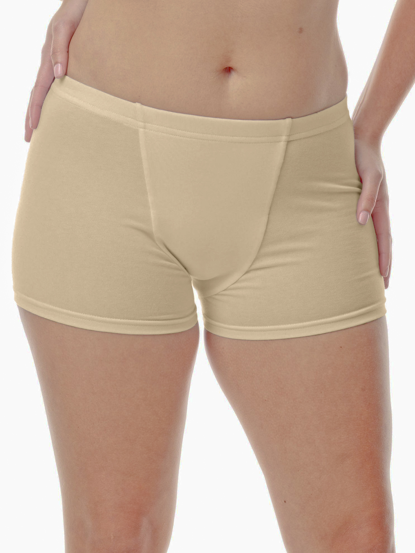 Underworks Vulvar Varicosity and Prolapse Support Brief with Groin  Compression Bands - White - S