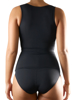 Underworks Womens Black Firm Control Open-Bust Tank Shapewear