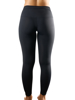 Underworks Black Vulvar Varicosity Support Mid-Rise Leggings - Yoga Pants